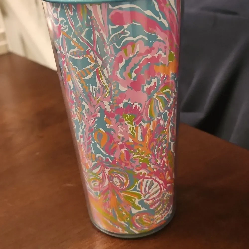 Lilly Pulitzer Travel Insulated Tumbler in Nautical Coral Print